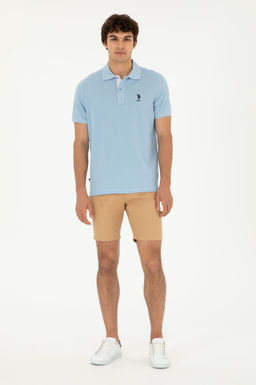Мужская голубая базовая футболка Неожиданная скидка в корзине - U.s. polo assn фото 11