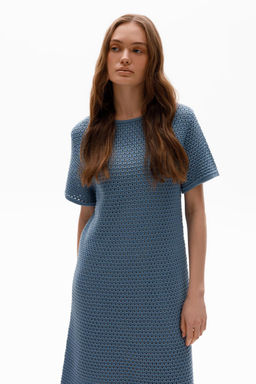 ЕВ 527/пудрово-синий платье жен