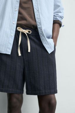 GEOMETRIC JACQUARD BERMUDA SHORTS - Zara фото 5