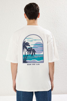 TRENDYOL MAN Lacivert Oversize/Genis Kesim K?sa Kollu Sanat Bask?l? 100% Pamuklu T-Shirt TMNSS21TS3559 - Trendyolmilla фото 35
