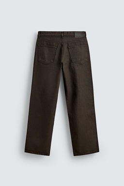 WAXED-FINISH STRAIGHT-LEG JEANS - Zara фото 6