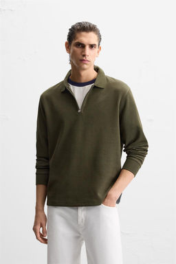 ZIP COLLAR POLO SHIRT - Zara фото 19