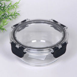 Контейнер стеклянный 400мл "Палермо" герметичный, круглый