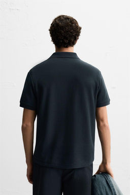 QUARTER-ZIP POLO SHIRT - Zara фото 11