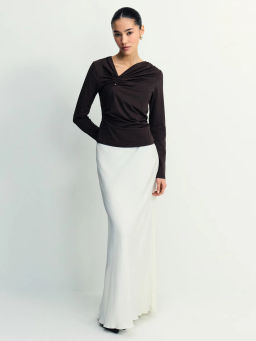 Лонгслив с декоративным узлом / Zarina  фото 2