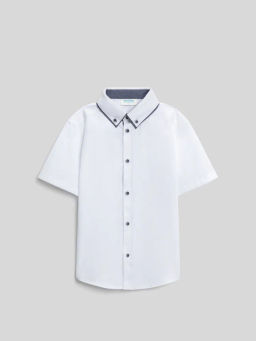 ACOOLA / Сорочка верхняя детская для мальчиков Potret белый  фото 2