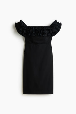 Vestido off-the-shoulder