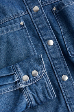 Camisa denim de corte holgado - H&m фото 7