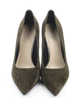 06-A88A-631LY DK. GREEN Туфли женские (натуральная замша)