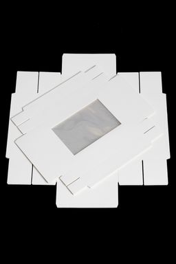 Коробка крафтовая с окошком 30*23*9 см (12 шт) SF-7168, белый - No name фото 2