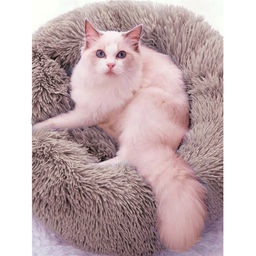 Лежанка для животных круглая "Место БРО", цвет мокко, d-60см (Лейбл)