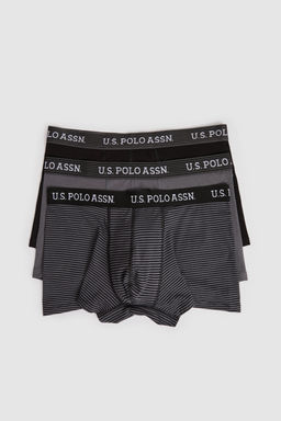Erkek Siyah 3l_ Boxer Tak_m_ - U.s. polo assn фото 2