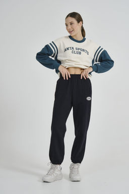 Брюки трикотажные с флисом Чёрный - Anta фото 4