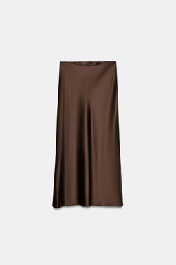 SATIN MIDI SKIRT - Zara фото 16