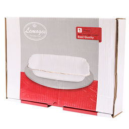 90045-401L Блюдо сервировочное для подачи керамика 33,5х22,5х5,5 LR (х8) - Mayer&boch фото 3