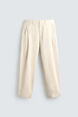 PANTAL?N BALLOON FIT PLIEGUES / Crudo - Zara фото 7