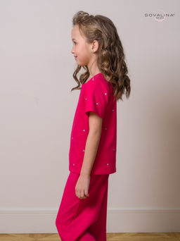 Костюм Лето сердечки малина-маджента - Sovalina фото 9