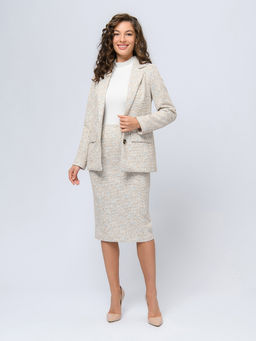 Жакет бежевого цвета с карманами - 1001dress фото 2