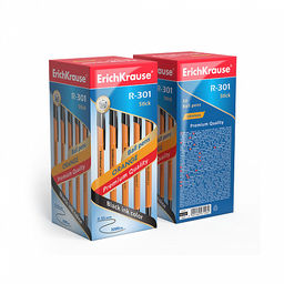 Цена за 50 шт. Ручка шариковая ErichKrause R-301 Stick Orange 0.7, цвет чернил синий (в коробке по 50 шт.)  фото 9