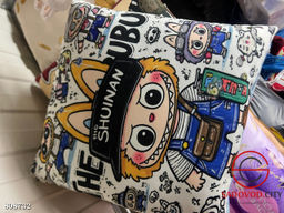 Подушка лабубу, мягкая пушистая, двухстороннее