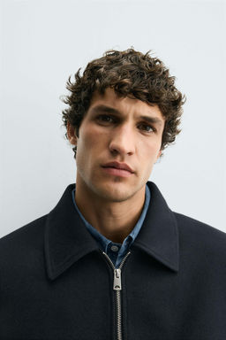 ZIP-UP WOOL EFFECT JACKET - Zara фото 6