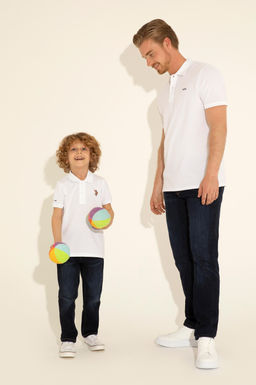 Белая базовая футболка для мальчика - U.s. polo assn фото 7