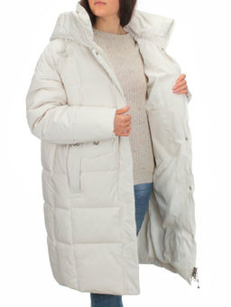 Y23-808 MILK Пальто зимнее женское (200 гр. тинсулейт) - Фабричный китай фото 6