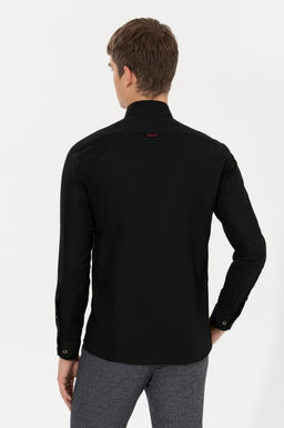 Рубашка мужская черная Uzunkol Basic - U.s. polo assn фото 5