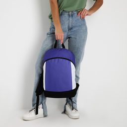 Рюкзак текстильный 46х30х10 см, вертикальный карман, цвет фиолетовый - Nazamok фото 7