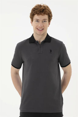 Мужская базовая футболка антрацитового цвета