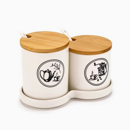 Банки для хранения сыпучих продуктов Для чая и кофе: 250 мл, 400 мл - Дорого внимание фото 8