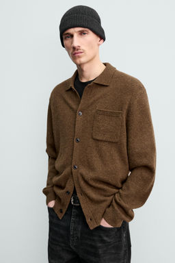 KNIT WOOL - ALPACA ORIGINS OVERSHIRT - Zara фото 5