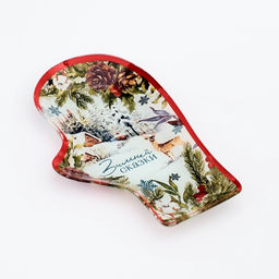 Блюдо новогоднее «Зимней сказки», 22.5×14×2 см