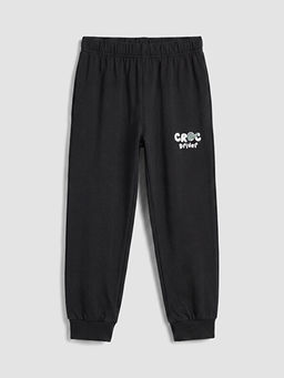 Bask?l? Erkek ?ocuk Pijama Alt? 2li