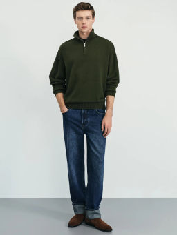 Джемпер на молнии regular fit / Zarina