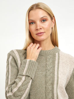 джемпер женский с косами - Glenfield фото 6