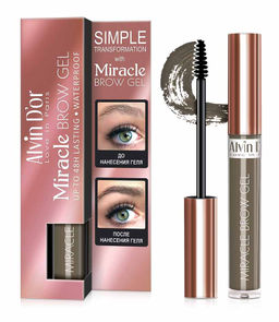 .Alvin Dor EG-02 Гель для бровей фиксирующий, водостойкий тон 01 soft brown Miracle Brow Gel