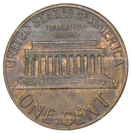 Монета 1 цент 1983 года США