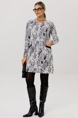 Платье ANELLI 1750 белая змея  фото 7