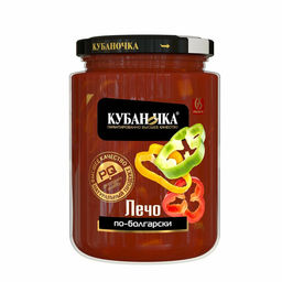 Лечо по-болгарски ст/б 470г х 12шт КУБАНОЧКА, , шт