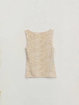 Базовый топ с широкими бретелями и принтом / Zarina  фото 2