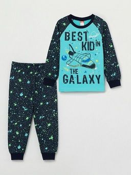CRB wear/CSKB 50019-40 Комплект для мальчика (джемпер, брюки), бирюзовый/Ex.Cherubino