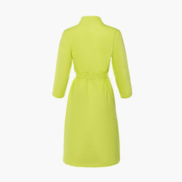 Халат вафельный женский Экономь и Я рукав 3/4, размер 54-56, салатовый, 100% хлопок, 200 г/м²