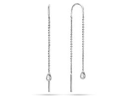 Серьги из серебра куб.циркон., ТЦС-58