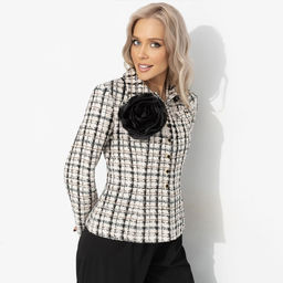 Брошь из органзы, Полуночная роза - Charutti фото 4