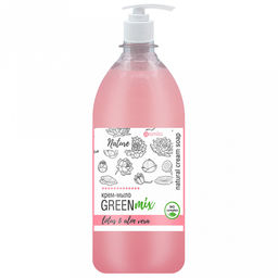 Крем-мыло жидкое "Green mix" 530мл, 7х7х21см, лотос и алое вера (Казахстан)