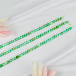 Бусины для украшений из Хризопраза (55 бусин) 38 см