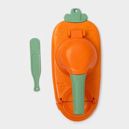 Форма для лепки вареников Доляна, 23×12×8 см, оранжевая