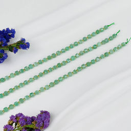 Бусины для украшений из Авантюрина (40 бусин) 37 см