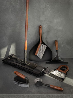 Щётка для мытья посуды 22x4,5x7 коричневый бук, ПП, ПЭТ